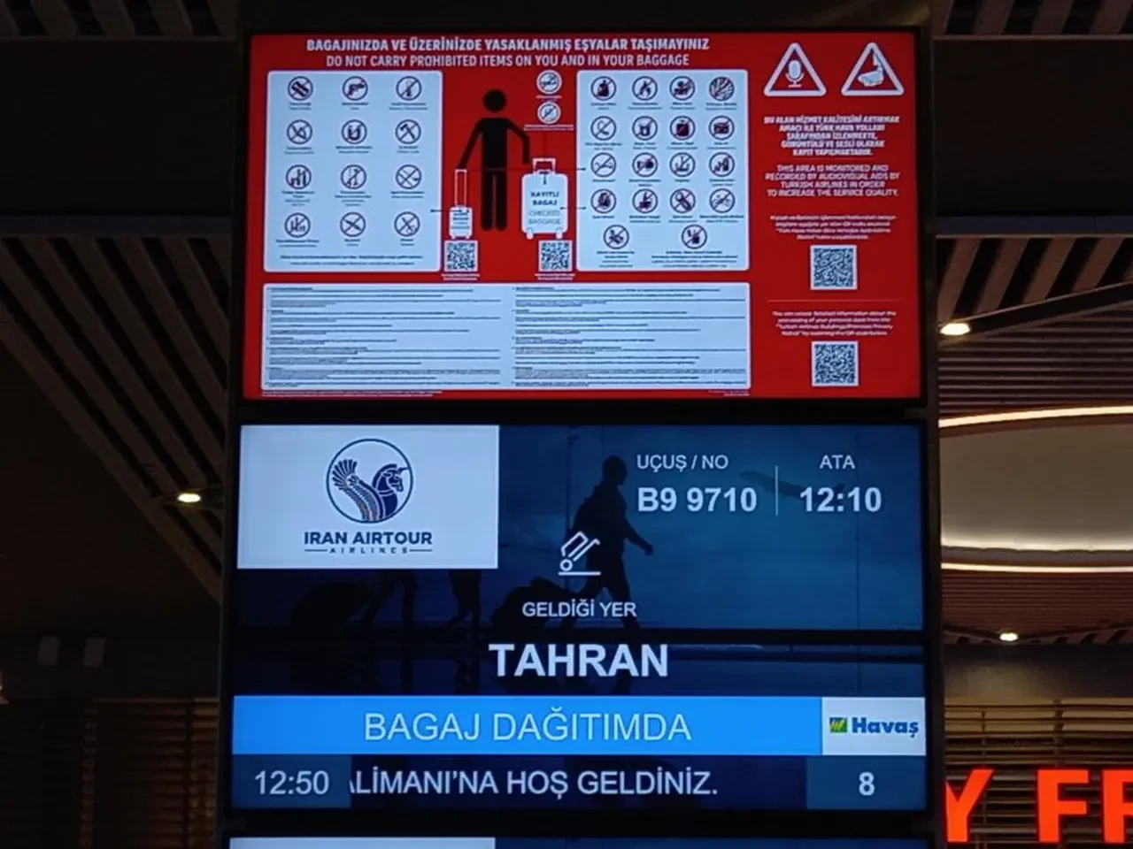 Gökyüzünde 56 günlük ara: İstanbul - İran uçuşları yeniden başladı