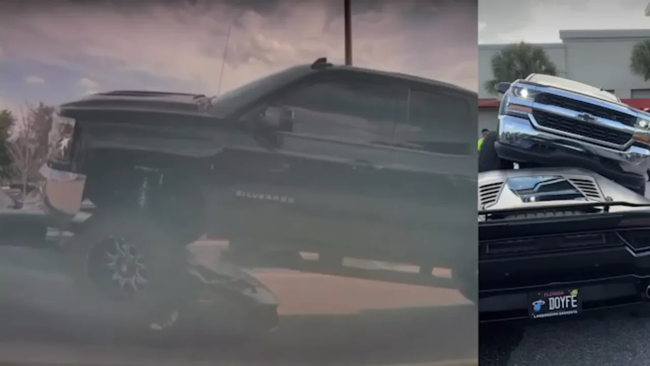 Lamborghini'yi kamyonuyla ezdi: 'Görmedim' dedi