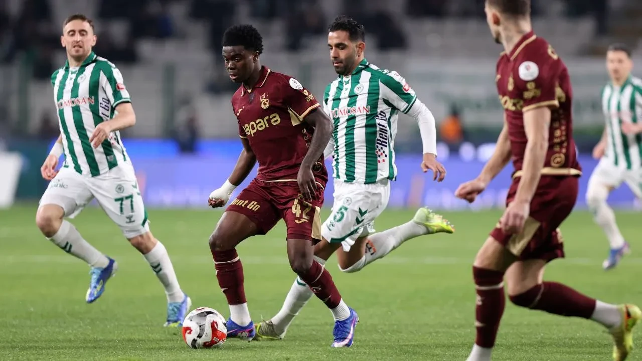 Trabzonspor, şampiyonluk umutlarını Konya'da tüketti! Bordo-mavililer, Konyaspor'a 2-1 yenildi