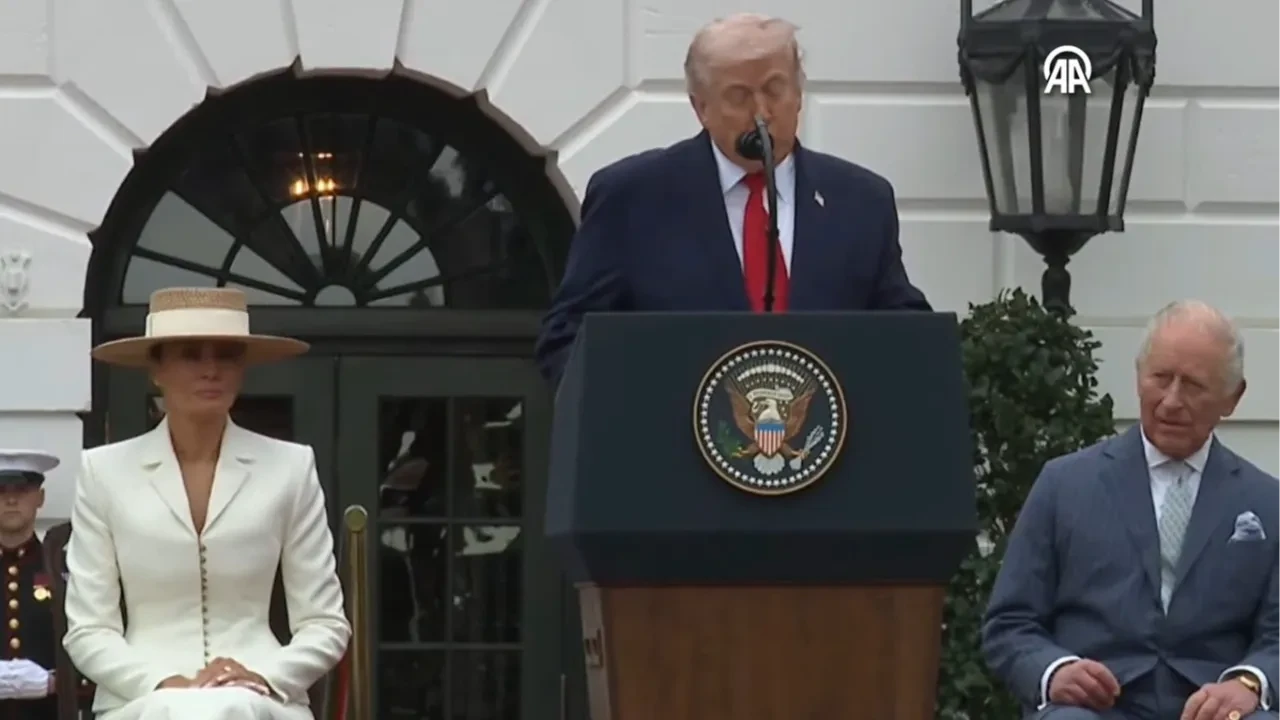 ABD Başkanı Trump İngiltere Kralı 3. Charles'ı ağırlıyor: 