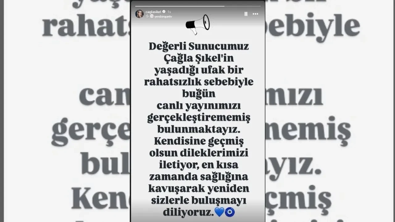 Çağla Şıkel canlı yayına çıkamadı! Nedeni herkesi üzdü