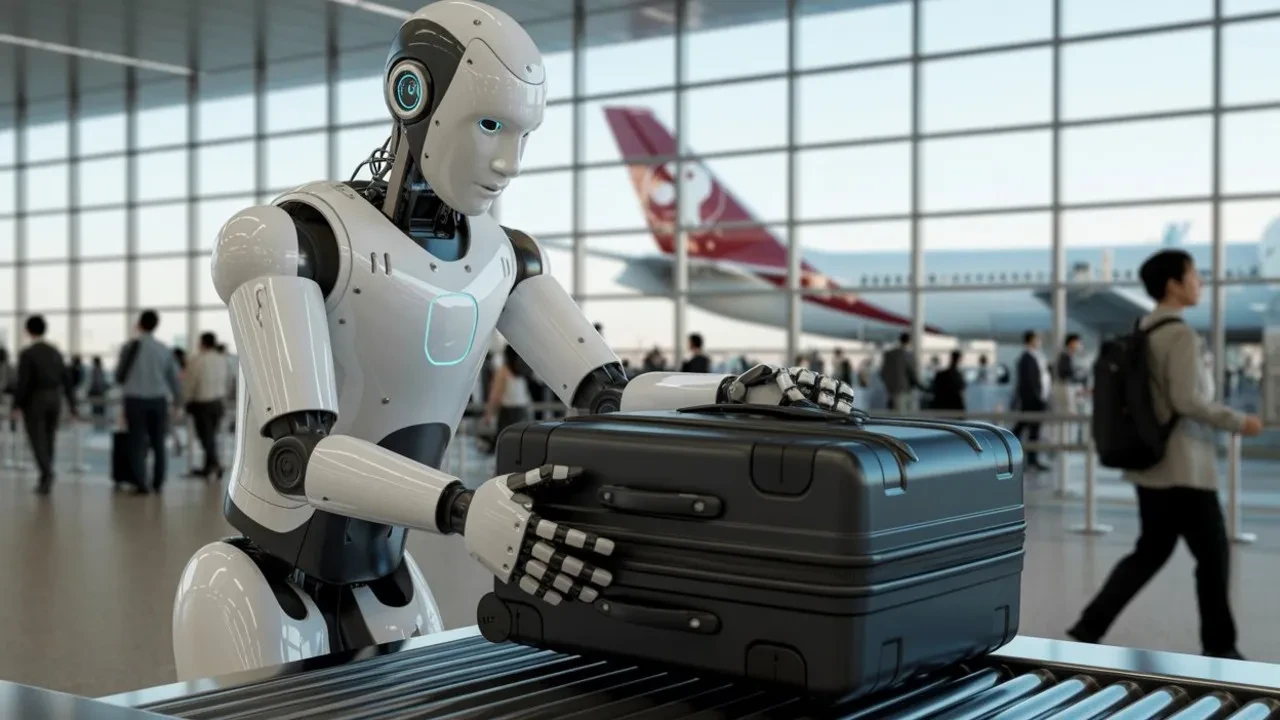 Havalimanlarında yeni dönem: İnsansı robotlar iş başı yapıyor