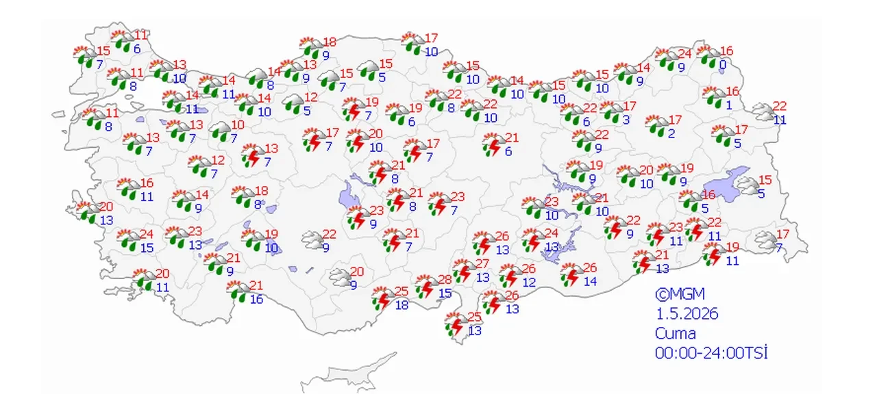 Meteoroloji gün vererek uyardı! Çok kuvvetli sağanak geliyor: Bahar havasına mola 