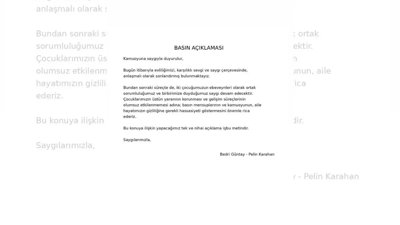 Pelin Karahan bitti dedi! Boşanma kesinleşti