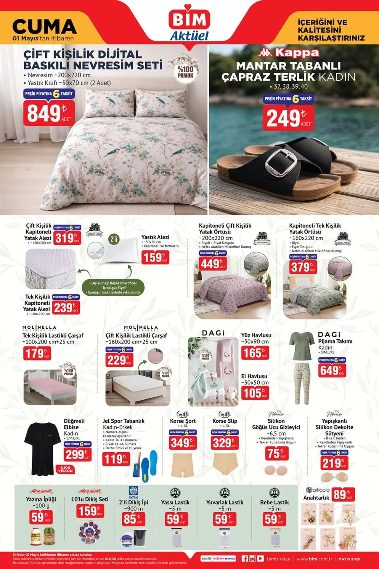 BİM 1-8 Mayıs Aktüel Ürünler Kataloğu 2026! Dondurucu, buzdolabı, ocak, süpürge, yer sofrası ve ayakkabılık geliyor
