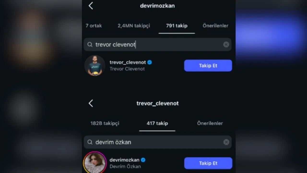 Devrim Özkan ve Trevor Clevenot paylaşımlar gündem oldu! Devrim Özkan ve Trevor Clevenot barıştı mı? 