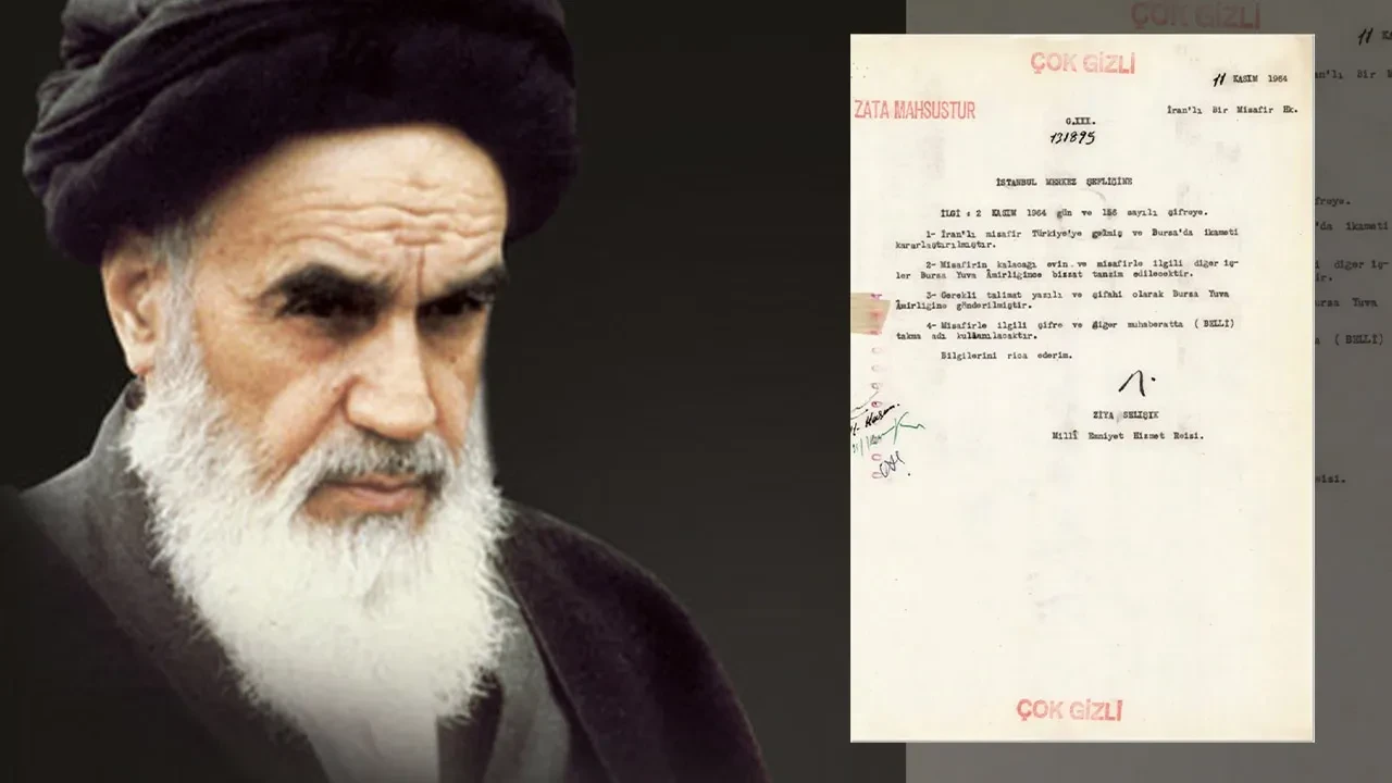 MİT, 'çok gizli' ibareli raporu paylaştı! İran devrimi lideri Humeyni'nin Türkiye'deki adresi görüldü