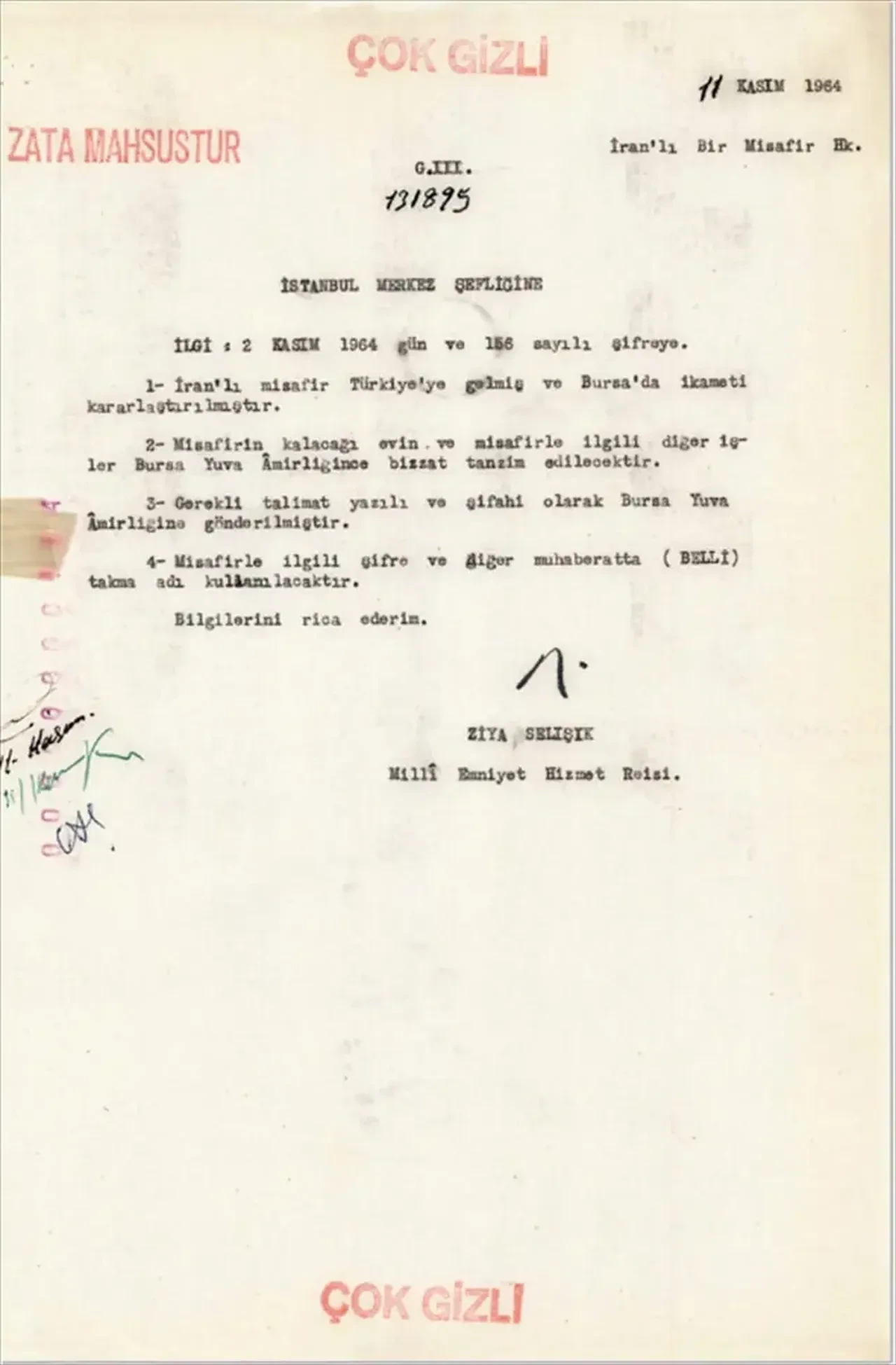 MİT, 'çok gizli' ibareli raporu paylaştı! İran devrimi lideri Humeyni'nin Türkiye'deki adresi görüldü