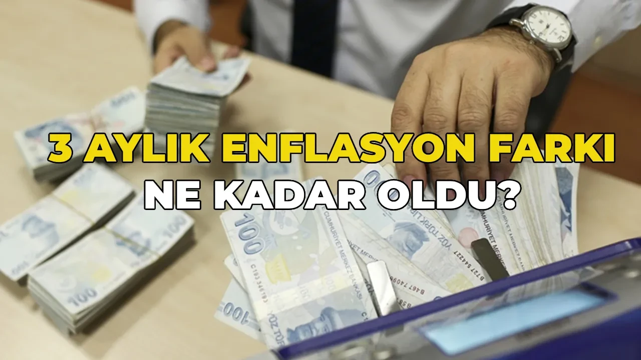3 aylık enflasyon farkı ne kadar oldu? Emekli (SSK, Bağ-Kur, Emekli Sandığı) ve memur maaş zammı  farkı hesaplama 