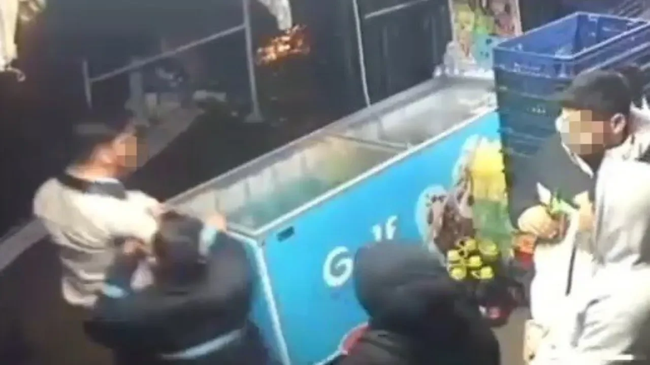 Bakkaldaki cinayet anı güvenlik kamerasında