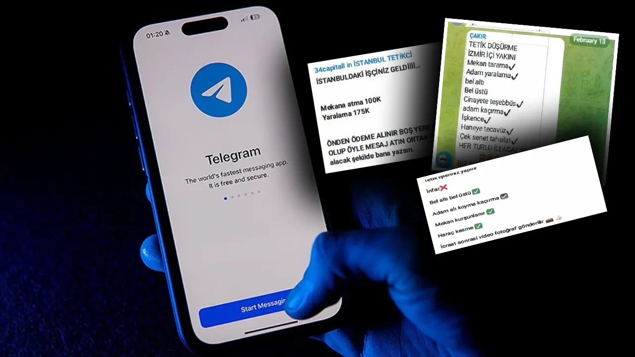 Telegram'da 'tetikçilik, infaz' ilanları! Fiyat bile verdiler: Çok sayıda şüpheli için gözaltı kararı 