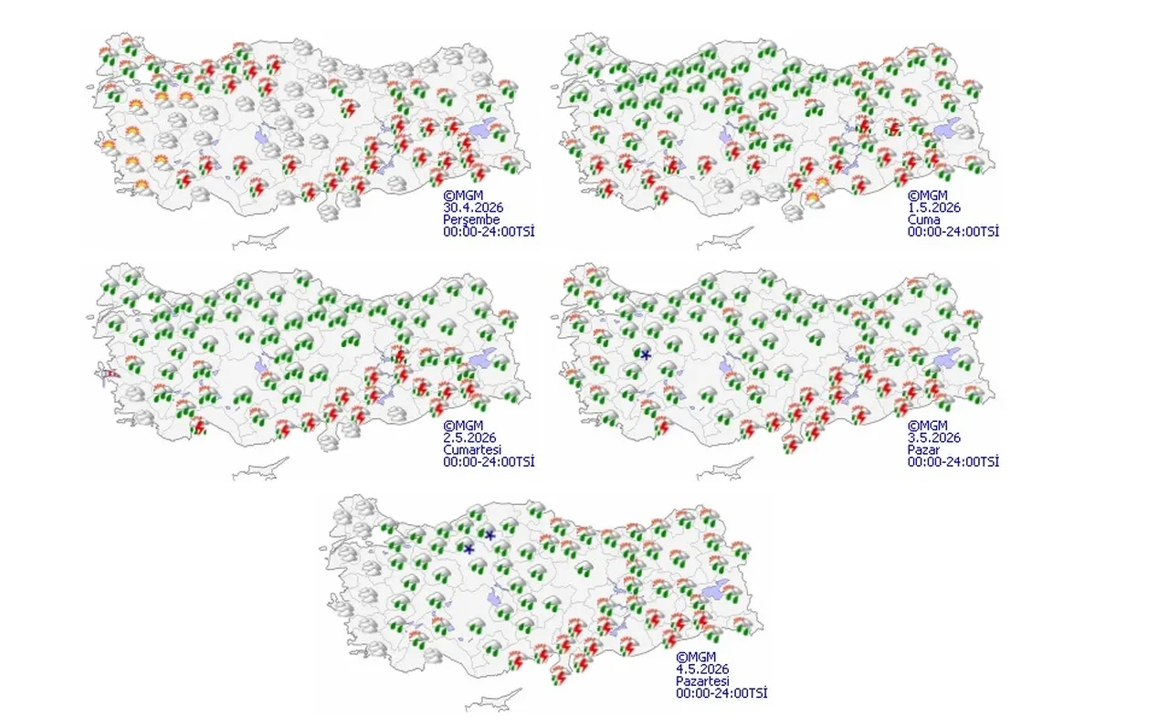 Meteoroloji illeri tek tek uyardı! Kar yağışı, sağanak ve buz gibi hava geliyor: Hafta boyu devam edecek 