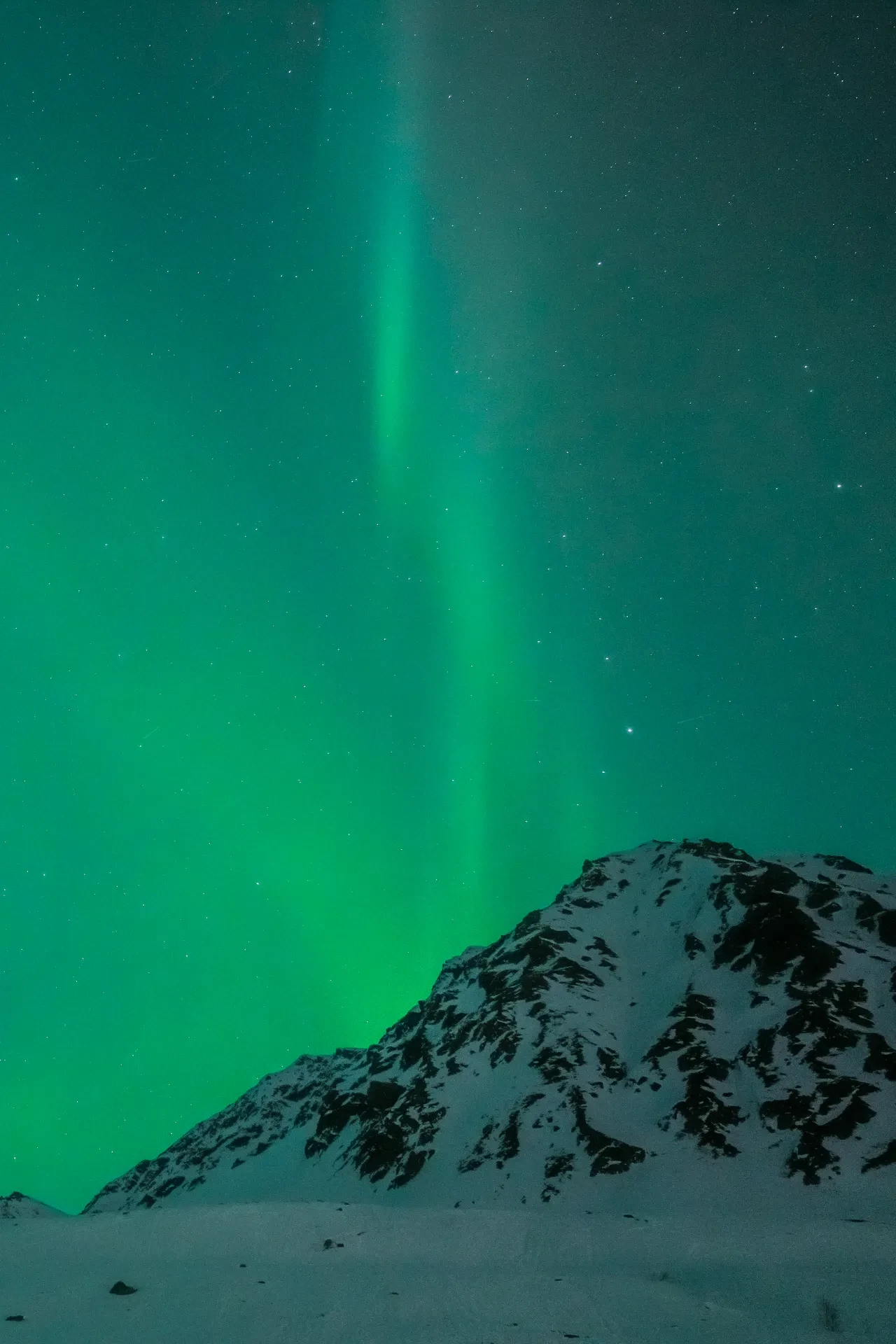 Alaska semalarında ''Kuzey Işıkları'' görsel şölen sundu