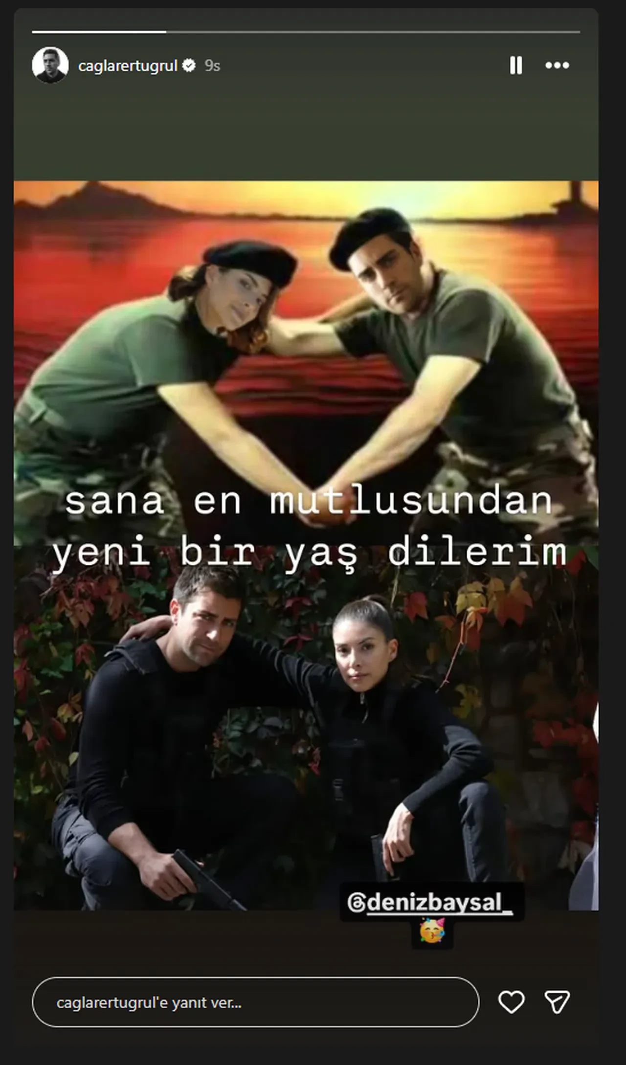 Çağlar Ertuğrul, Deniz Baysal'ı unutmadı! Esprili doğum günü kutlamasına yorum yağdı