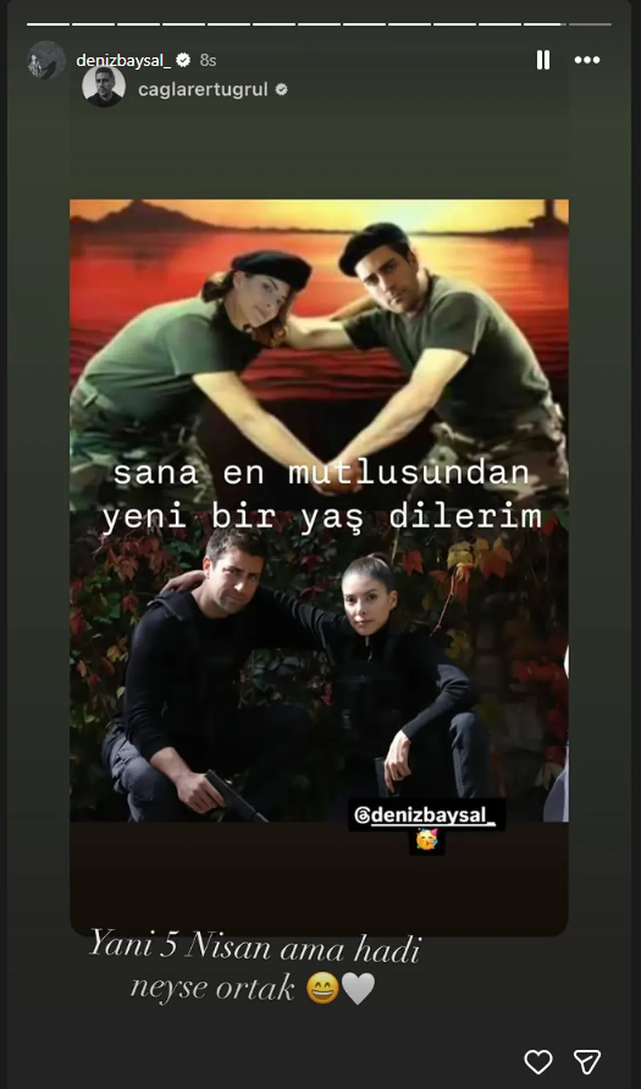 Çağlar Ertuğrul, Deniz Baysal'ı unutmadı! Esprili doğum günü kutlamasına yorum yağdı