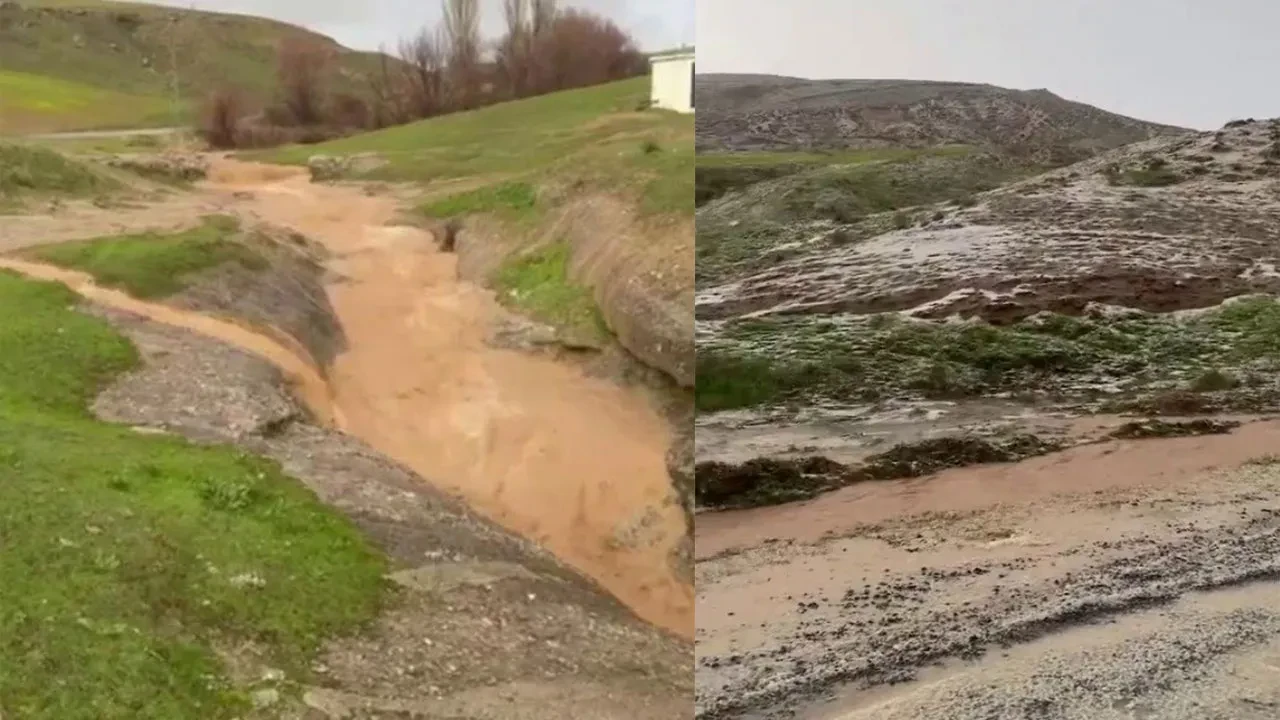 Sağanak yerini doluya bıraktı: Meyve bahçeler zarar gördü