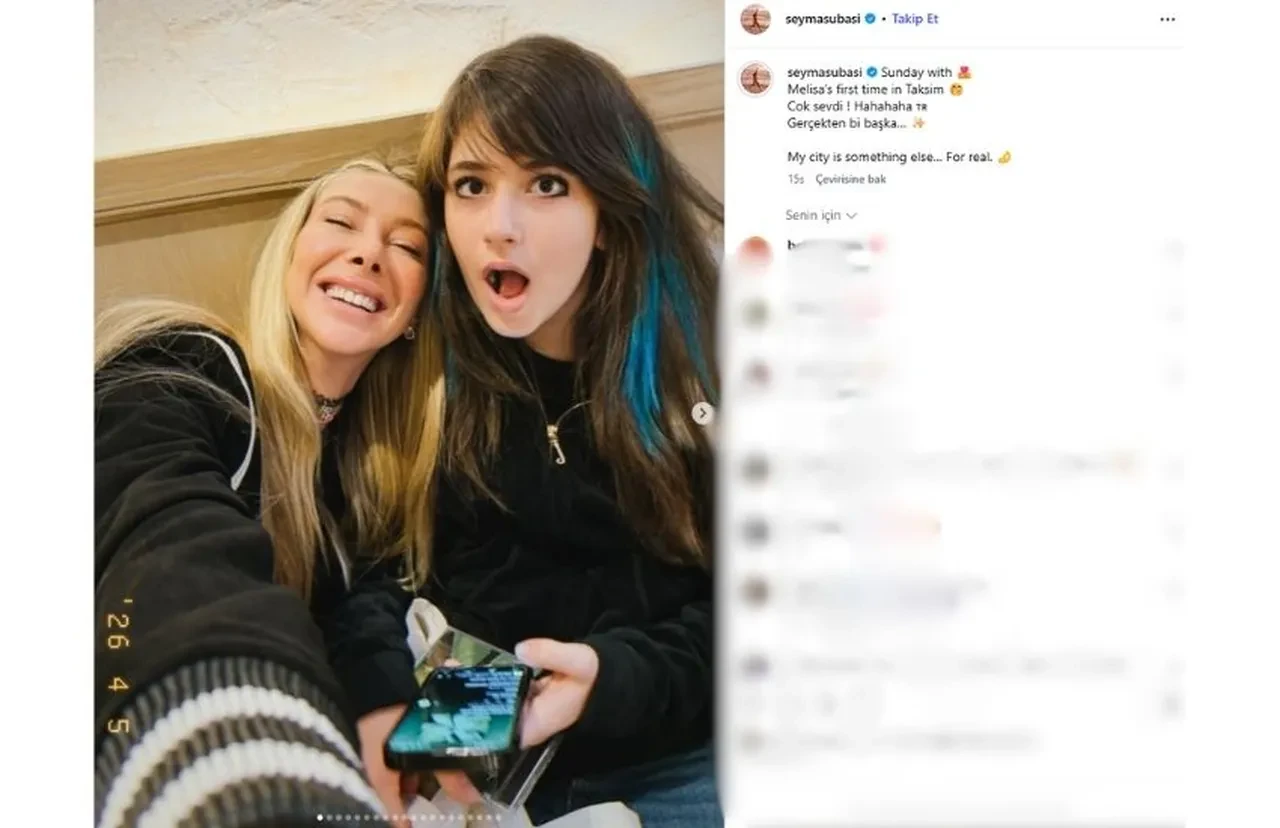 Acun Ilıcalı'nın kızı Melisa Ilıcalı hayatında ilk kez Taksim'e gitti! O anları Şeyma Subaşı paylaştı