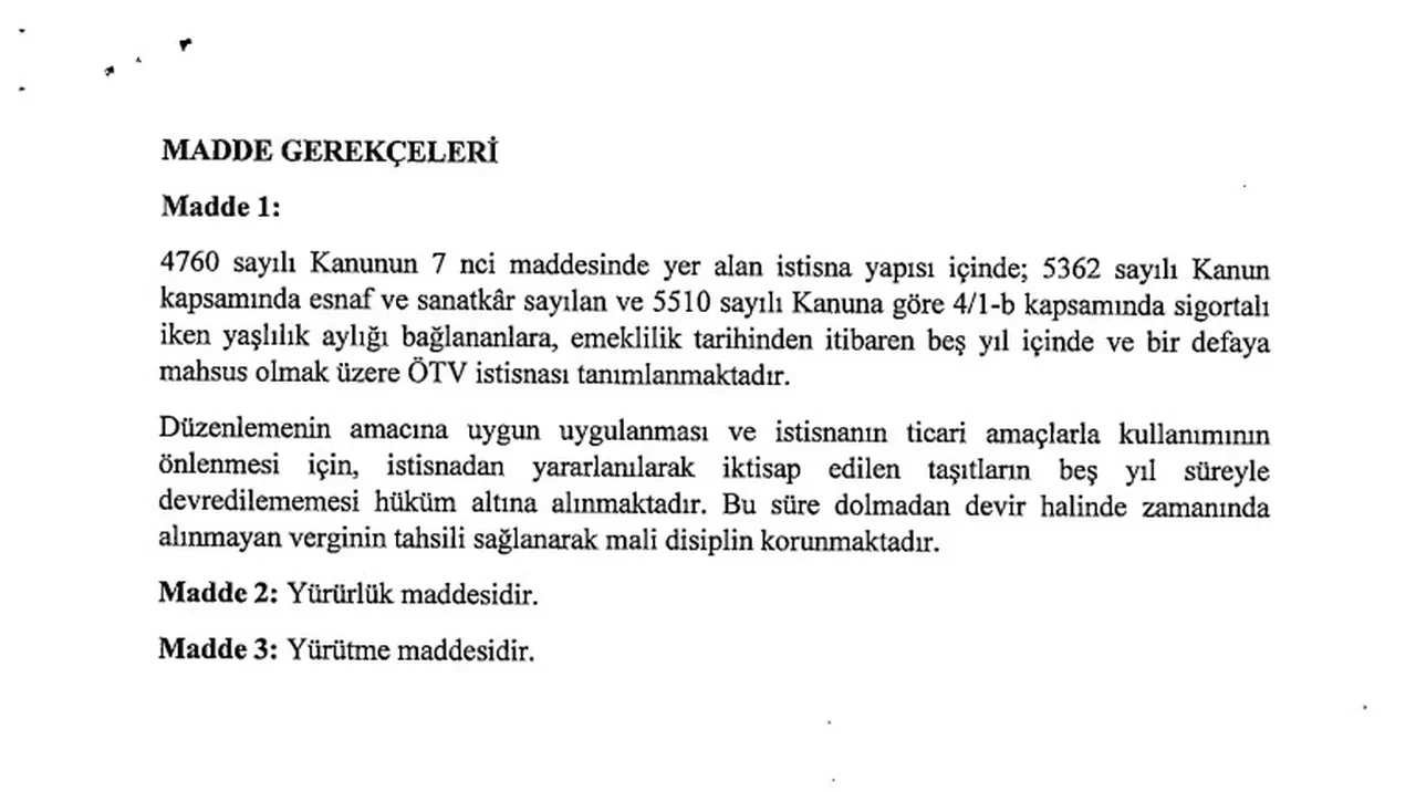 Emekliye ÖTV’siz araç Meclis’ten geçti mi, teklif kabul edildi mi? ÖTV indirimiyle alınabilecek araçlar listesi
