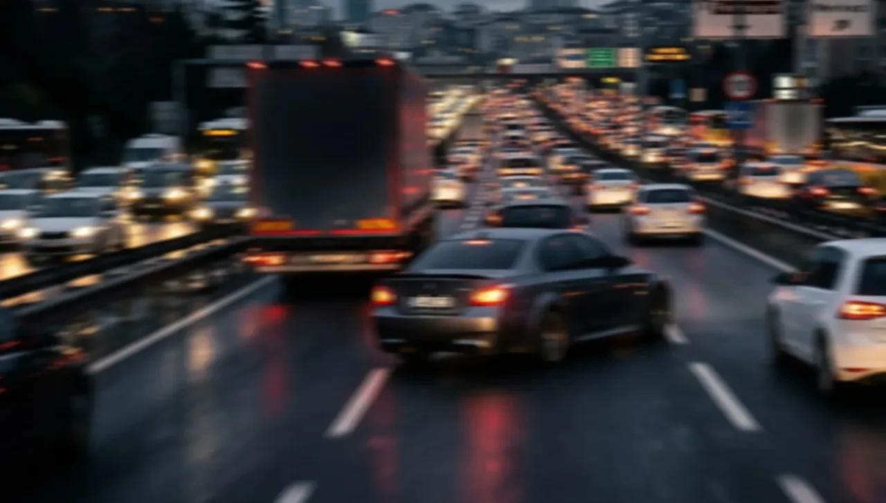 Trafik magandası kamerada! Makas atarak ilerledi, 60 gün aracından oldu