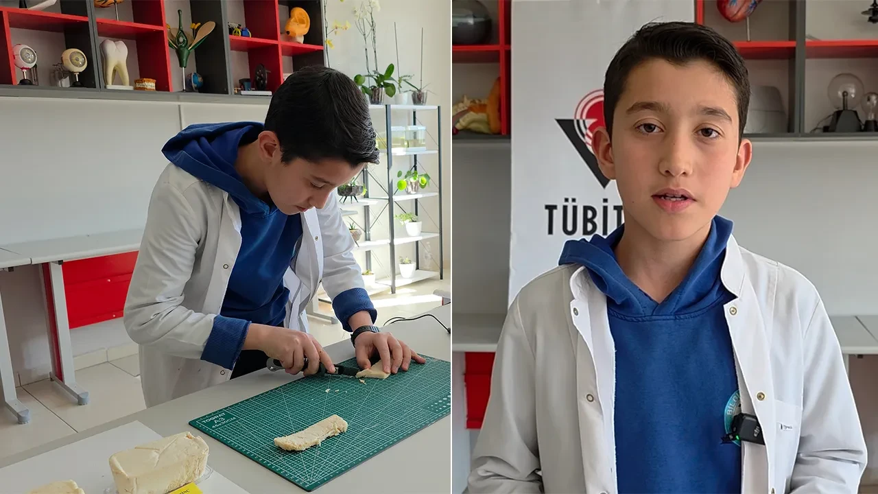 Ortaokul öğrencisi, çöpe atılan pirinç kabuklarını yalıtım malzemesine çevirdi