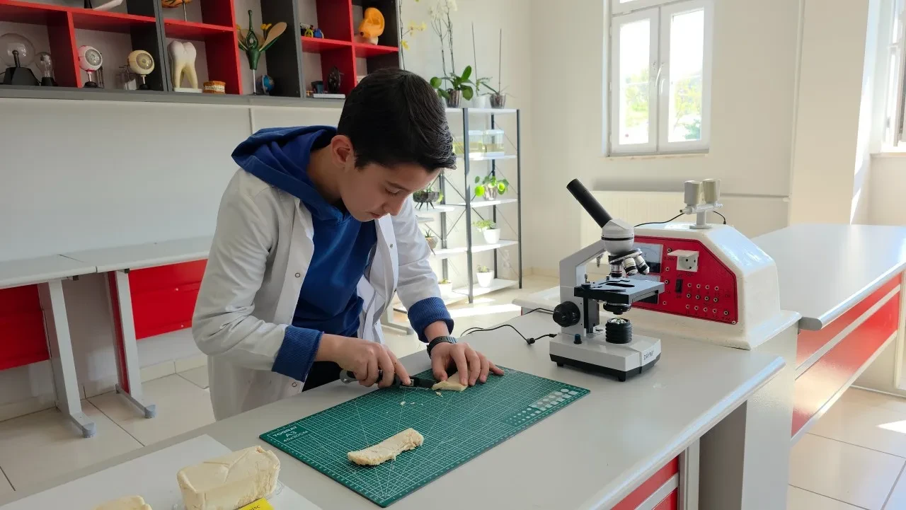 Ortaokul öğrencisi, çöpe atılan pirinç kabuklarını yalıtım malzemesine çevirdi