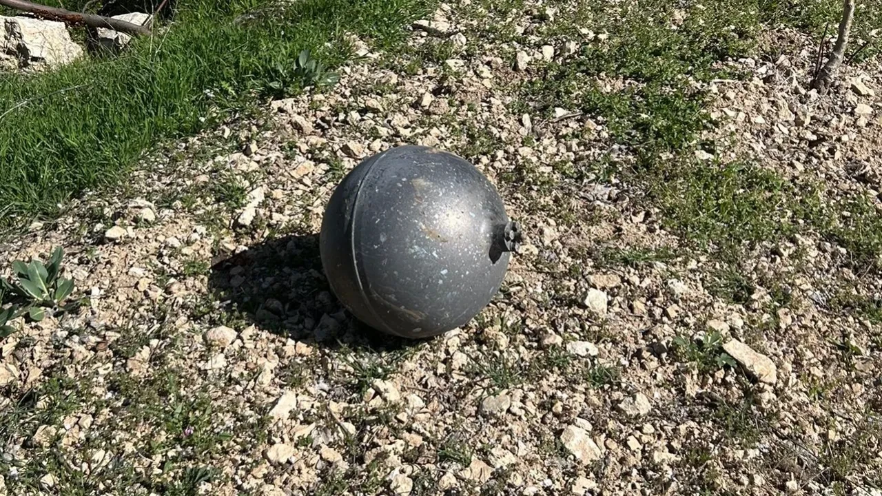 Tarlada bulunan cisim tedirgin etti