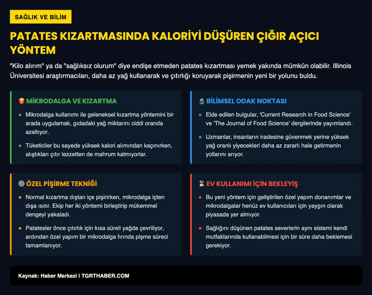 Bilim insanları sırrı çözdü! Yağ çekmeyen çıtır patatesin formülü bulundu