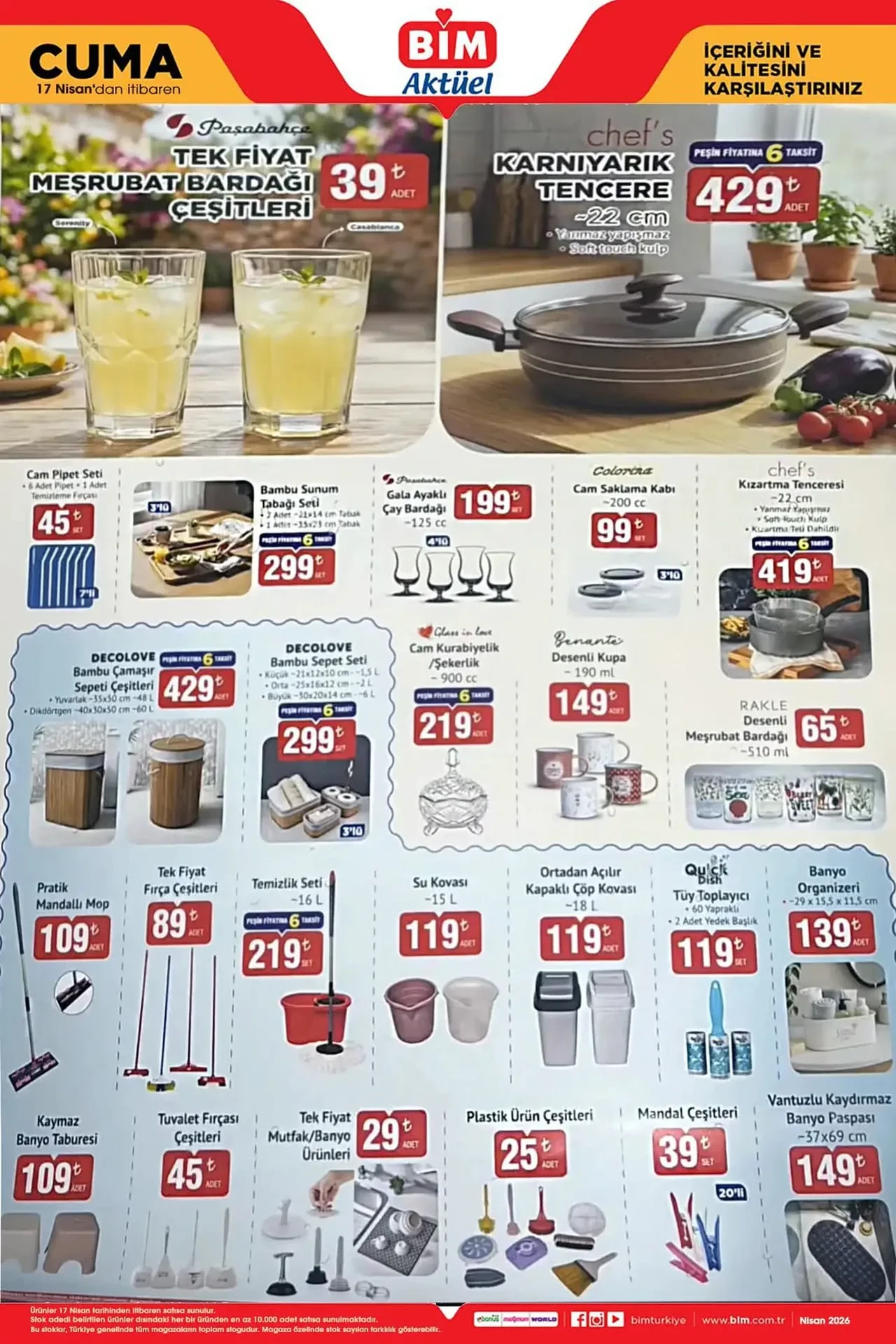 BİM 10-17 Nisan aktüel ürünler kataloğu 2026 belli oldu! Drone, scooter, ayakkabılık ve gaming ürünler geliyor
