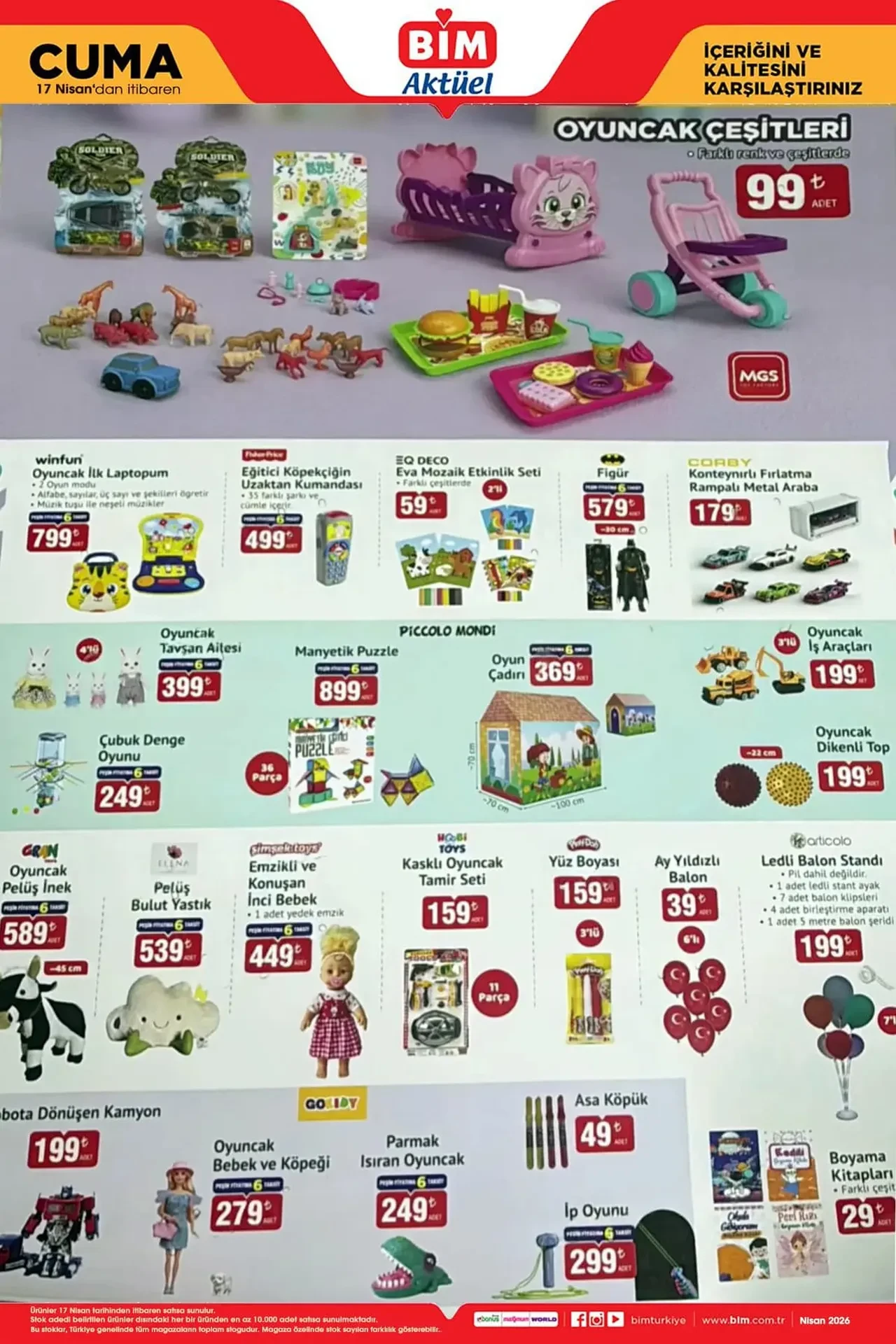 BİM 10-17 Nisan aktüel ürünler kataloğu 2026 belli oldu! Drone, scooter, ayakkabılık ve gaming ürünler geliyor