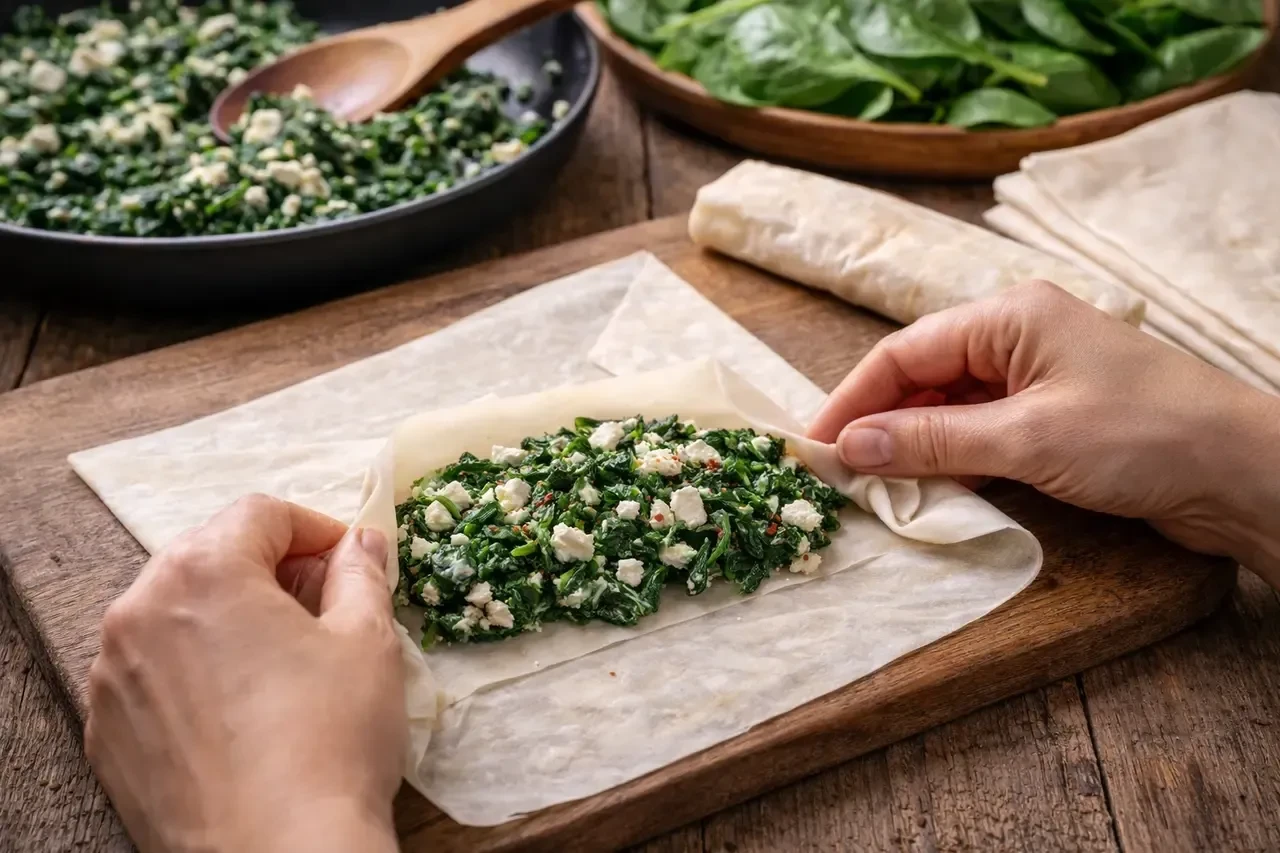 Evde Ispanaklı Ütü Böreği nasıl yapılır? Gelinim Mutfakta'dan çıtır çıtır Balkan lezzeti