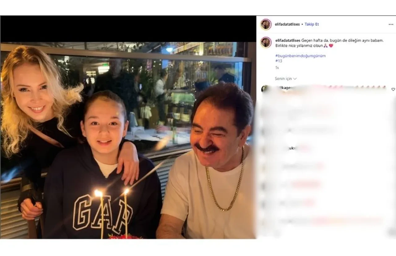 İbrahim Tatlıses'in en küçük kızı Elif Ada Tatlıses'ten duygusal mesaj