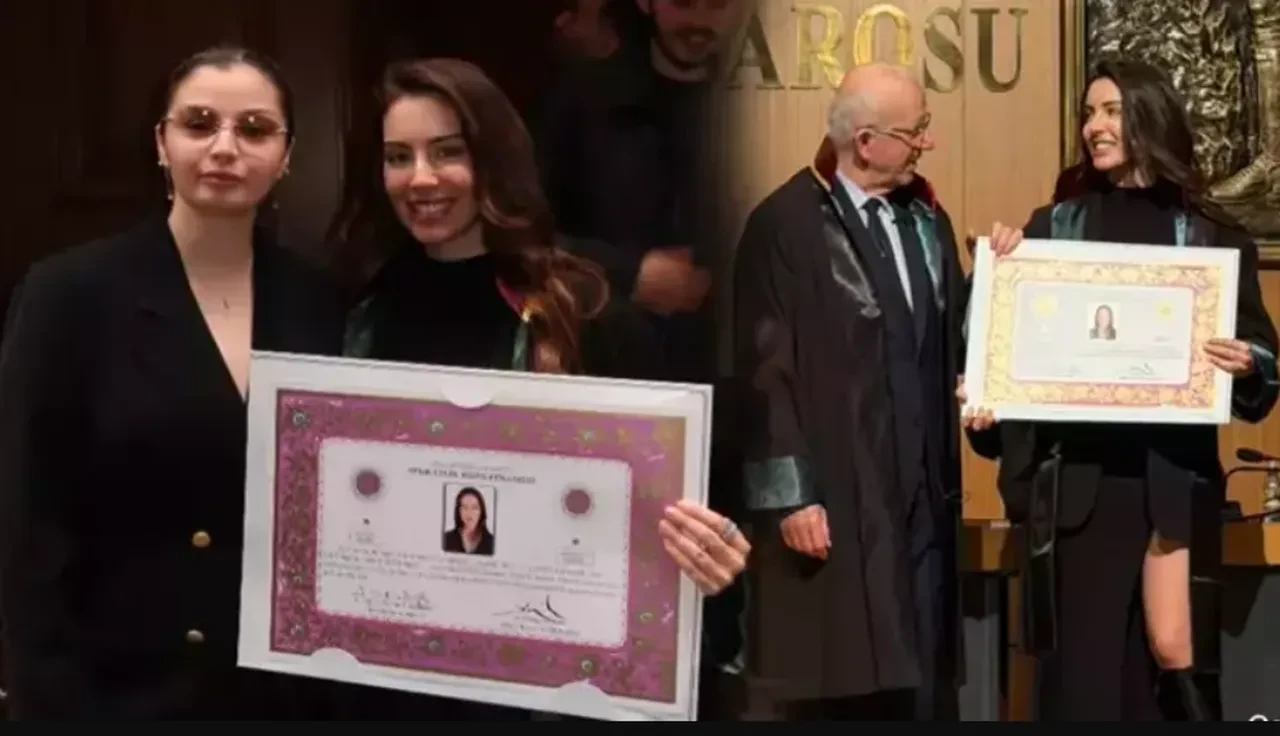 Kızılcık Şerbeti'nin Çimen'i Selin Türkmen'in mutlu günü! Ünlü oyuncu Selin Türkmen avukat oldu!