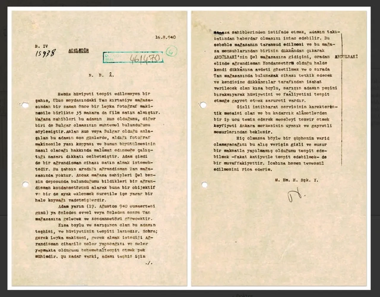 MİT 86 yıllık istihbarat raporunu paylaştı: ‘Aceledir’