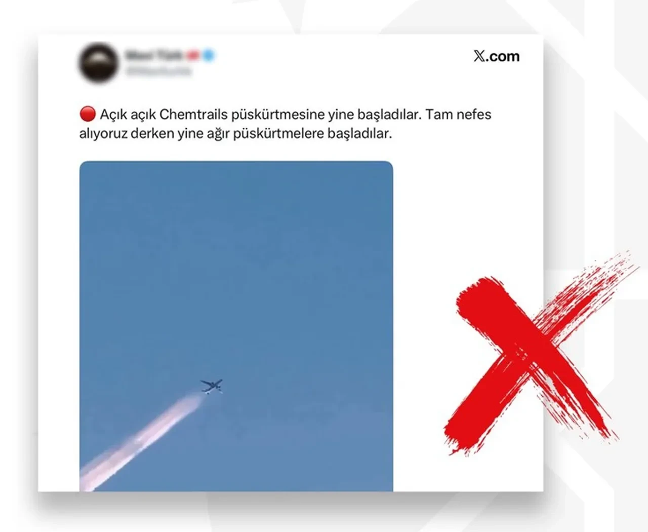 Uçaklarla kimyasal püskürtme yapıldığı iddiasına DMM'den yalanlama