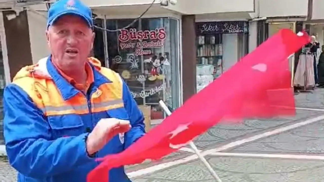1 Mayıs'ta Türk bayraklarına saygısızlık: Kutlamaların ardından görüntü tepki çekti