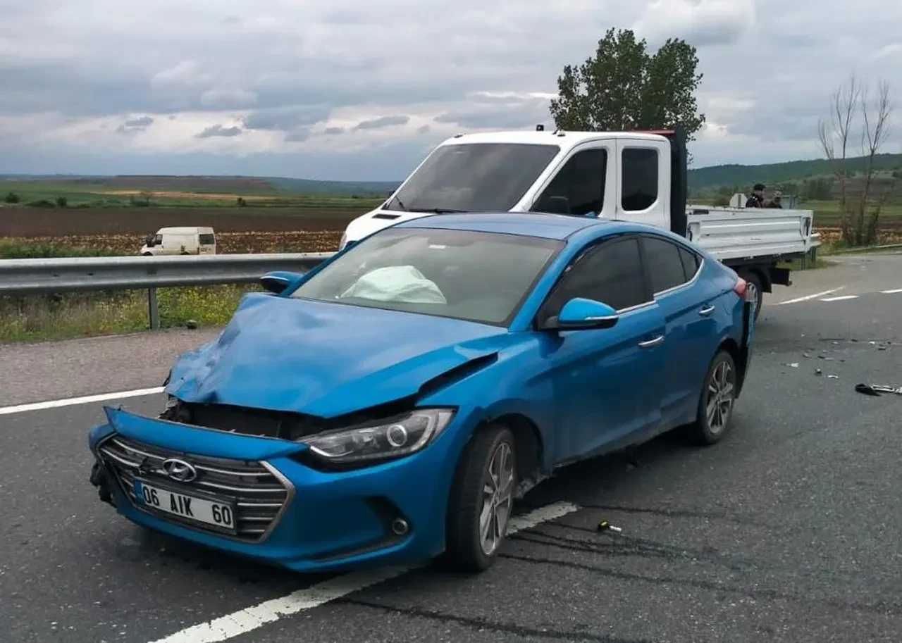Enez Kaymakamı trafik kazası geçirdi