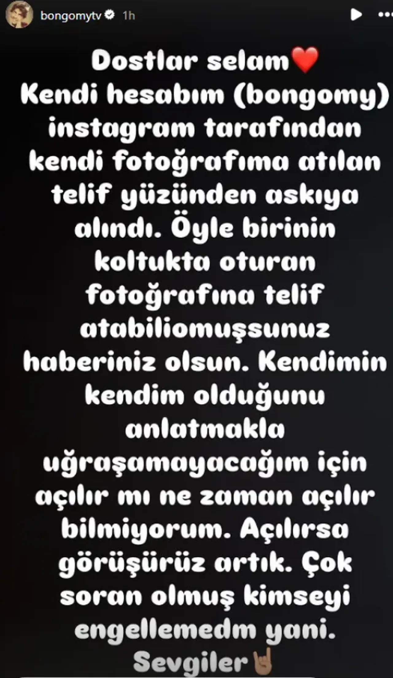 Instagram'ı kapatılan Giray Altınok'tan tepkili paylaşım gecikmedi: Kendim olduğunu anlatmakla uğraşmayacağım