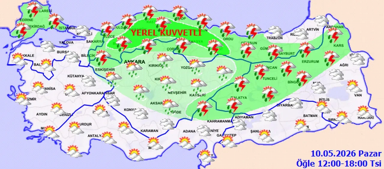 Meteoroloji il il uyardı: Kuvvetli sağanak geliyor