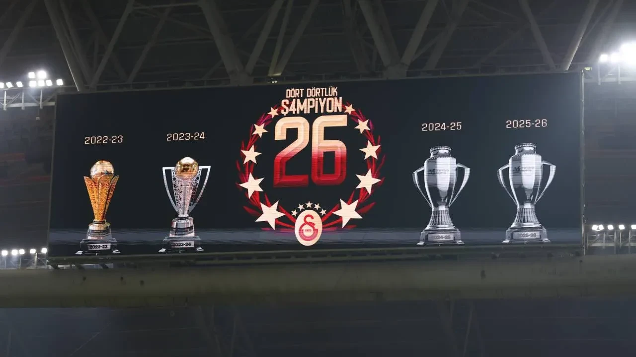 Şampiyon Galatasaray! Sarı-kırmızılılar üst üste 4. kez mutlu sona ulaştı