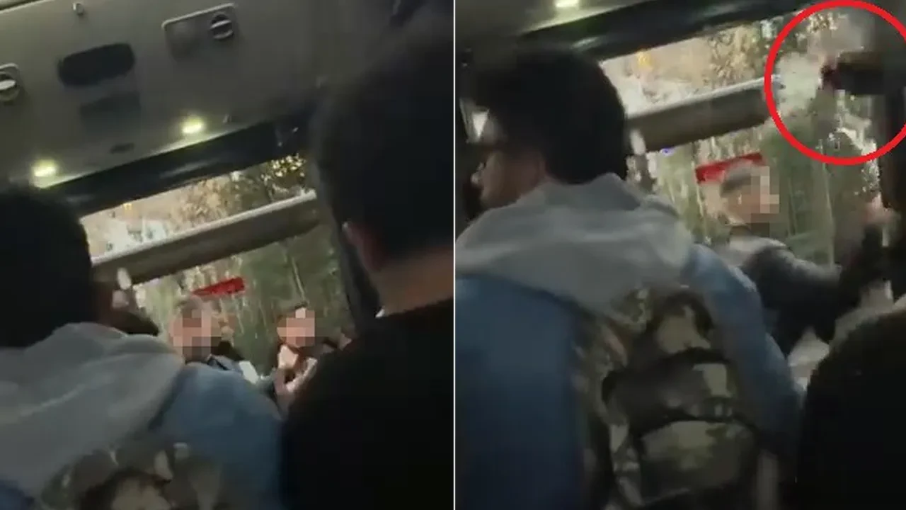 Halk otobüsünde alkol aldı, ortalığı birbirine kattı: Şişeyi yolculara fırlattı