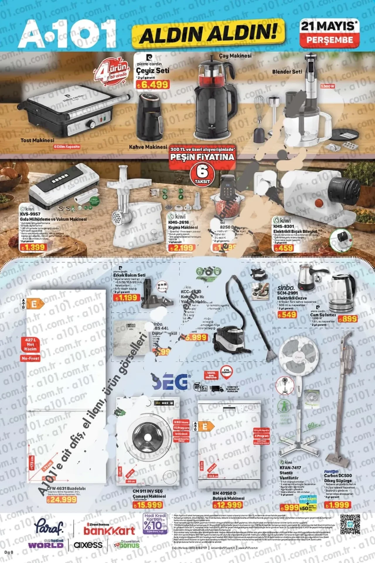 A101 14-21 Mayıs Aktüel Kataloğu 2026! Çeyiz seti, blender seti, çay makinesi, dokuma kilim, valiz çeşitleri geliyor
