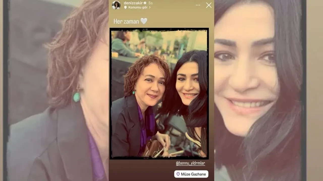 Yaprak Dökümü dizisinin iki yıldızı yıllar sonra bir arada! Bennu Yıldırımlar ve Deniz Çakır aynı karede