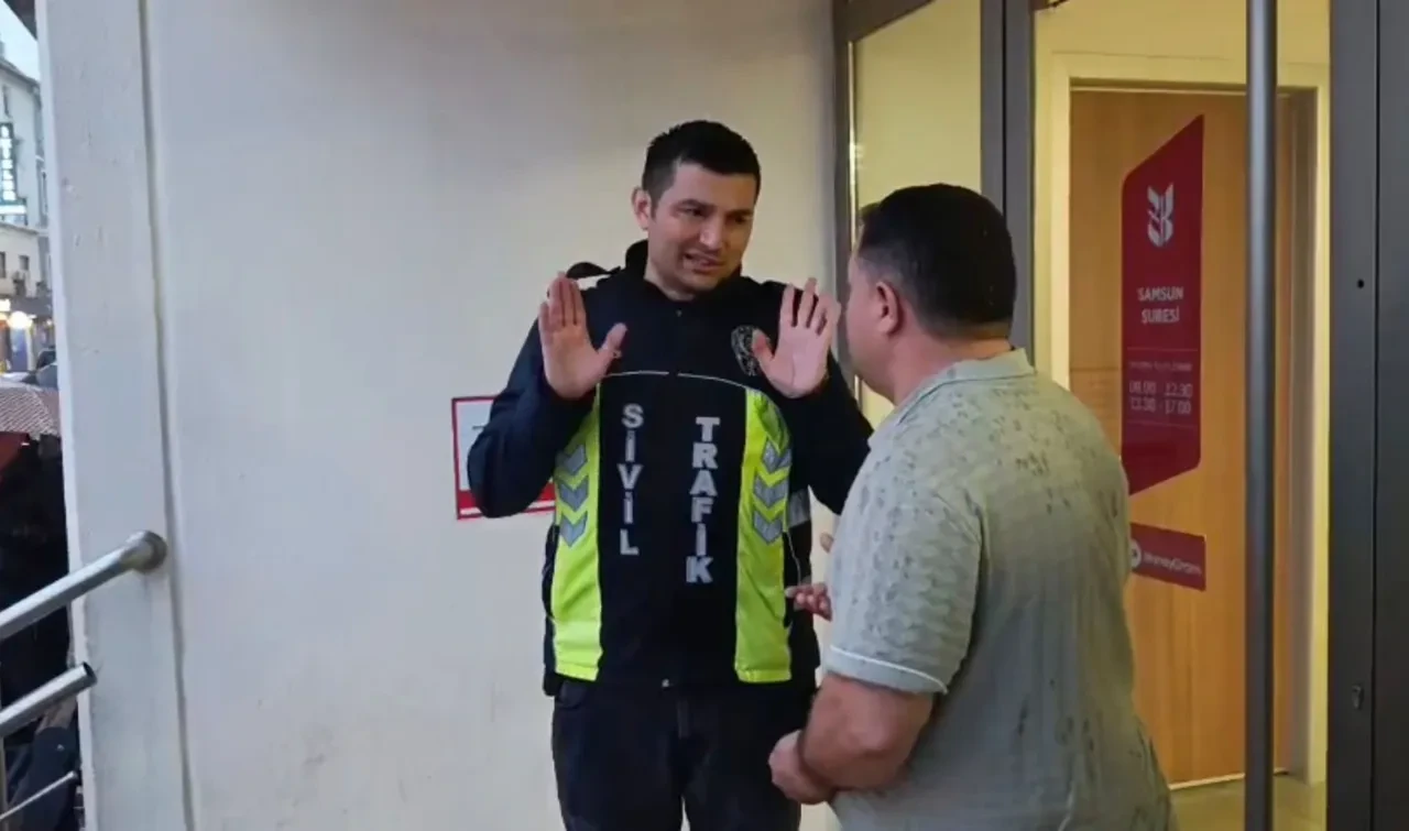 'Döner almaya geldim' dedi, 100 bin lira ceza yedi: Samsunlu sürücü polisi ikna edemedi
