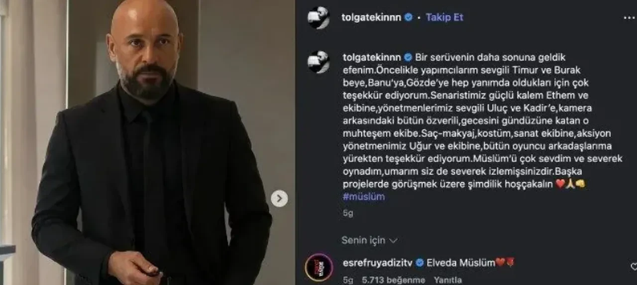 Eşref Rüya dizisinde şok eden sahne: Müslüm ölüyor mu? Hikayesi biten Tolga Tekin'den son veda paylaşımı!