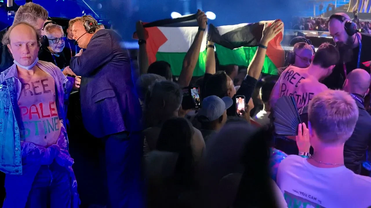 Eurovision'da İsrail protestosu: Soykırımı durdurun