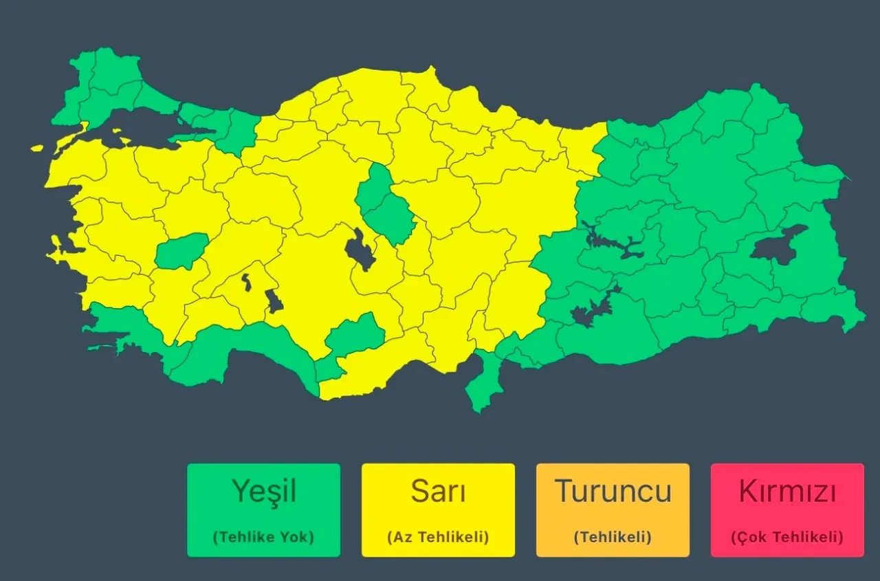 Sağanak kuvvetli geliyor! Meteoroloji'den 39 kent için sarı kodlu uyarı: Ani sel ve su baskınlarına dikkat