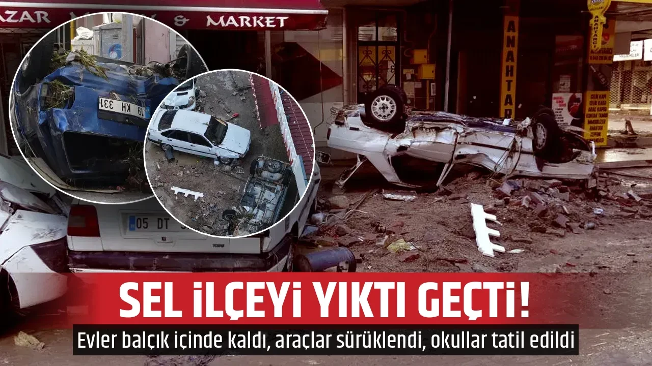 SEL İLÇEYİ YIKTI GEÇTİ! 