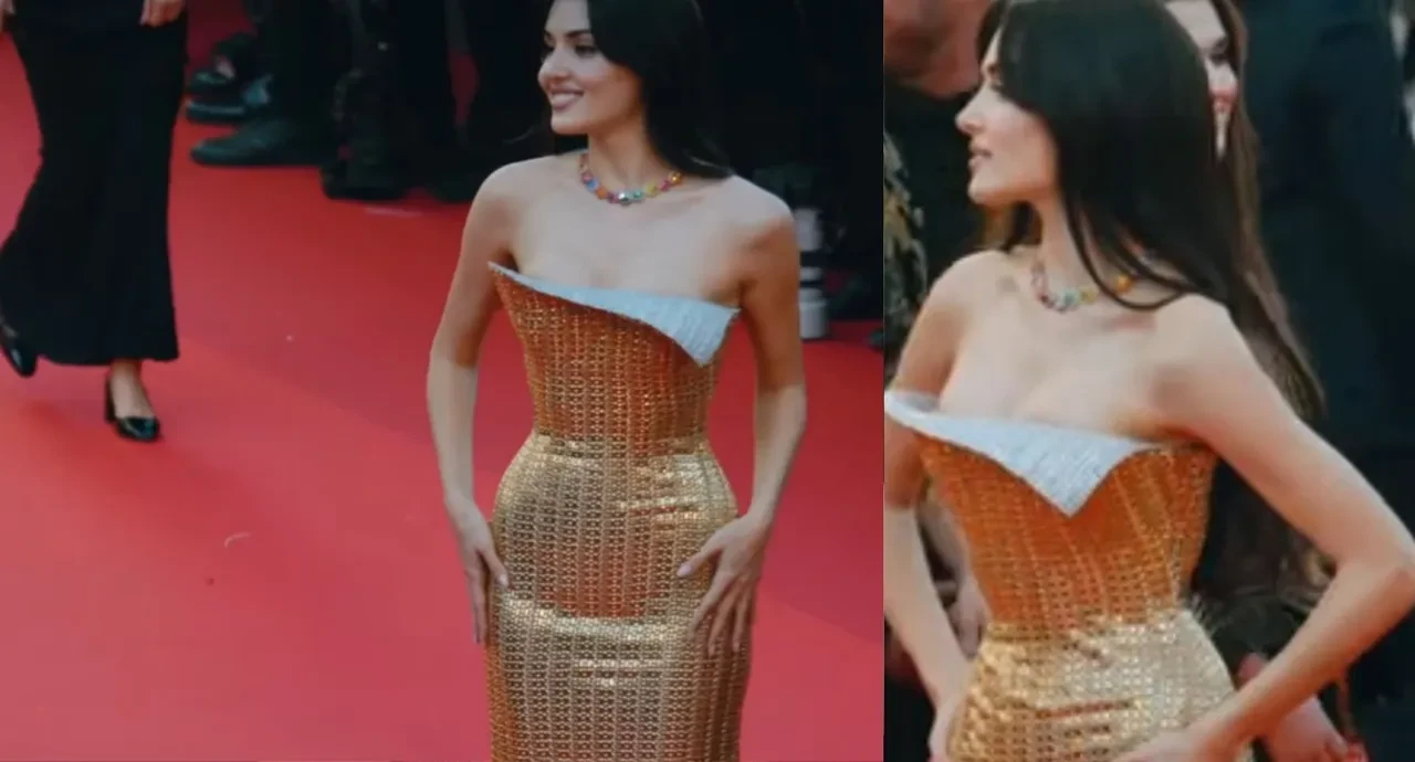 Hande Erçel'in Cannes Festivali'nde giydiği kıyafet servet değerinde!