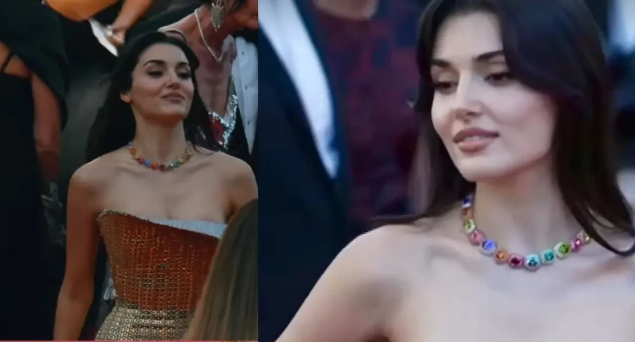 Hande Erçel'in Cannes Festivali'nde giydiği kıyafet servet değerinde!