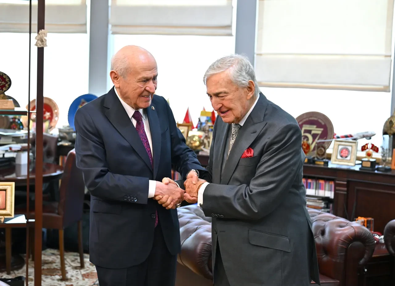 MHP Lideri Devlet Bahçeli, Rahmi Koç ve Ali Koç'u kabul etti!